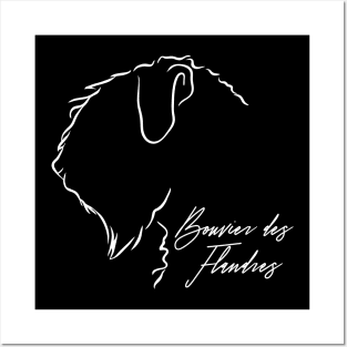 Bouvier des Flandres profile dog lover Posters and Art